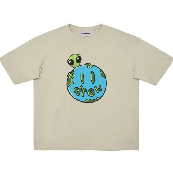 Nobady & Foskis Alien Earth T-Shirt Beige - 1