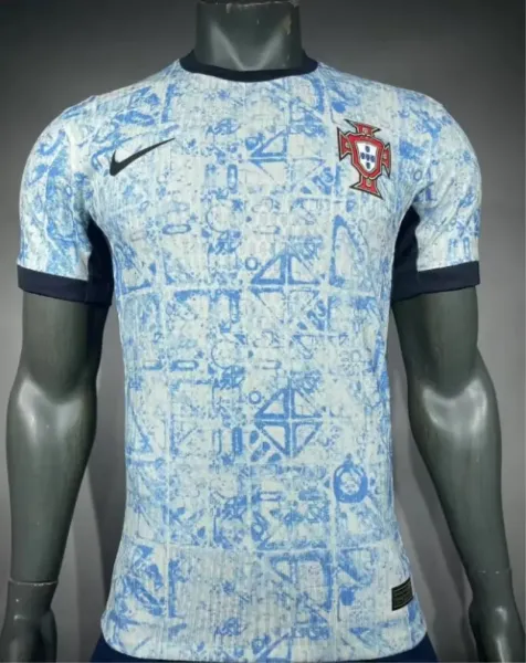 Nike Portugal 2024 Away Jersey Blue Patterned Jersey - 1