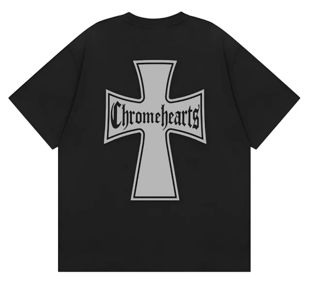 Chrome Hearts T-Shirts Cross Graphic Short-Sleeve T-Shirt product detail image 7