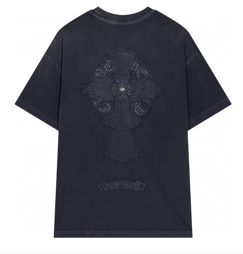 Chrome Hearts T-Shirts Cross Graphic Short-Sleeve T-Shirt — 6