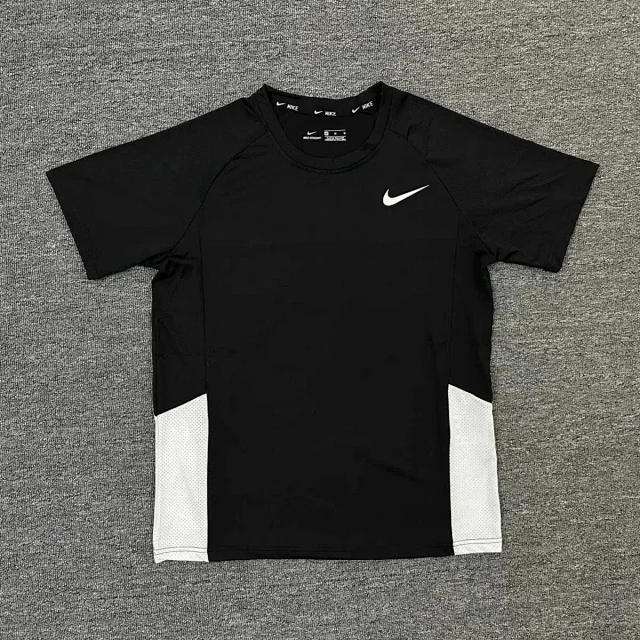 Nike T-Shirts Short-Sleeve Mesh Running T-Shirt with Contrast Side Panels product detail image 1