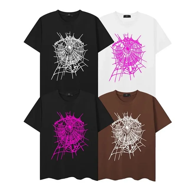 Sp5der T-Shirts Graphic spiderweb print product detail image 3