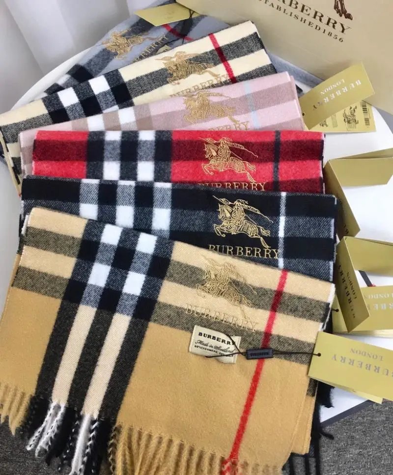 Burberry Scarves Fringed check scarf image 3