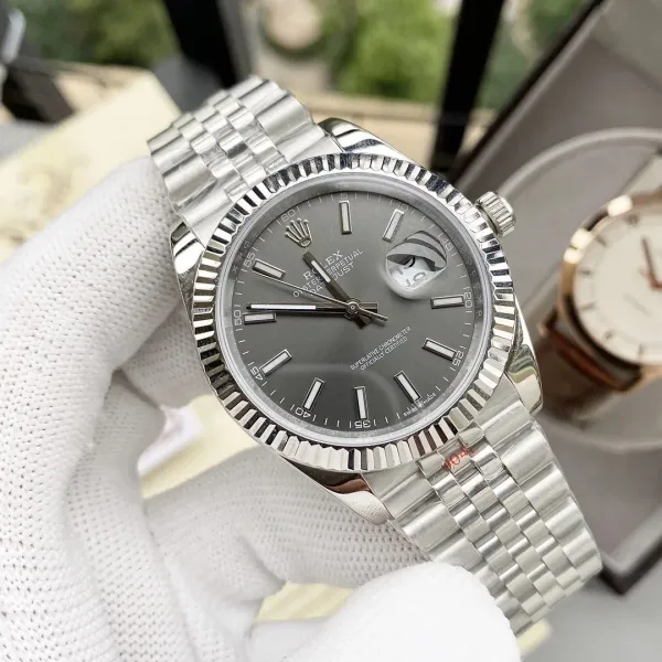 Rolex Datejust 41 Gray Dial Stainless Steel Mechanical Watch - 1