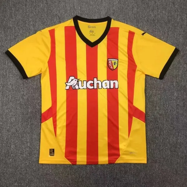 RC Lens x Puma Home Jersey Yellow Red Striped Football Jersey - 1