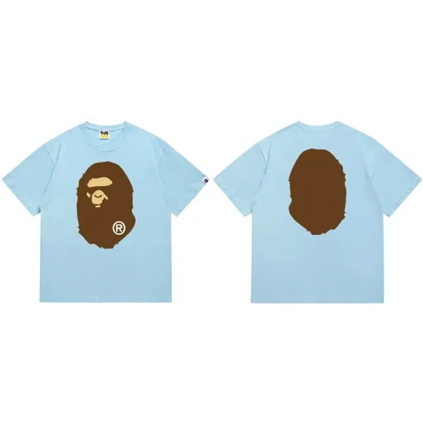 A Bathing Ape Classic Ape Head Light Blue T-Shirt - 1