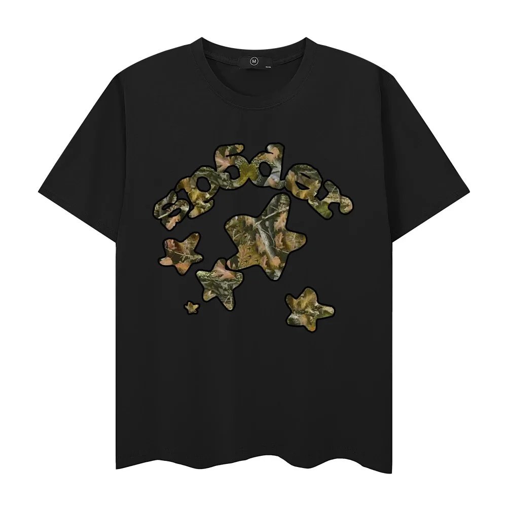 Corteiz Camo Star Logo Black T-Shirt - 1