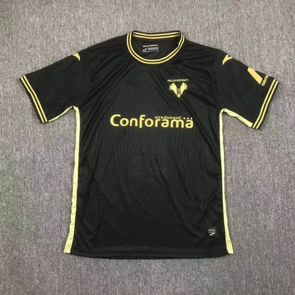Hellas Verona FC 2023-24 Third Jersey Black/Gold - 1