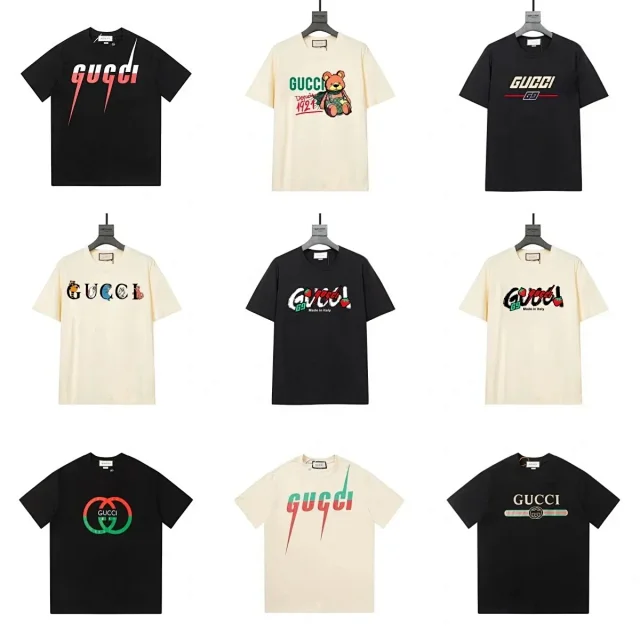 Gucci T-Shirts Logo-print crewneck product detail image 1