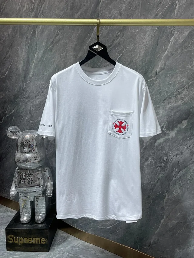 Chrome Hearts T-Shirts Graphic Pocket Short-Sleeve T-Shirt product detail image 3