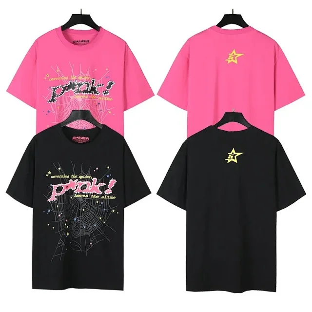 Sp5der T-Shirts Spider and star graphic product detail image 2