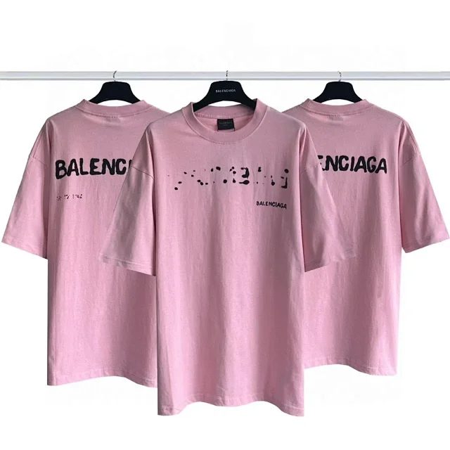 Balenciaga T-Shirts Short-Sleeve Logo Graphic T-Shirt product detail image 5