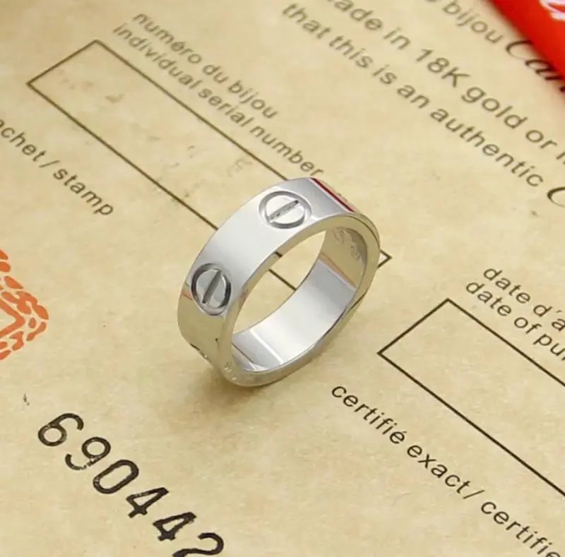 Cartier Love Ring Silver-Plated Stainless Steel Ring