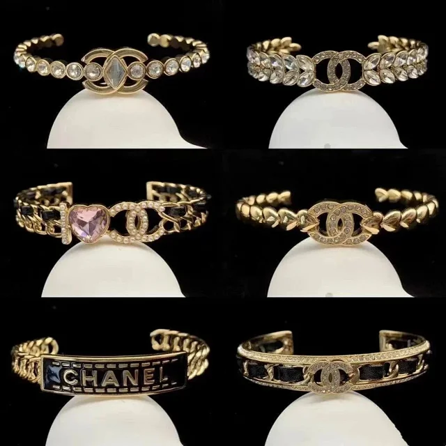 Chanel Jewelry Logo Cuff Bracelet product detail image 3