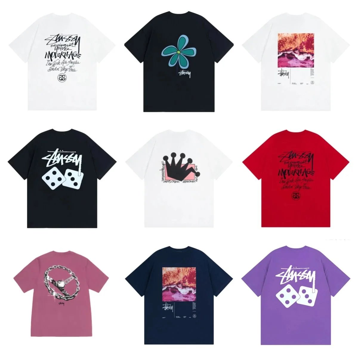 Stüssy T-Shirts Short-Sleeve Graphic Print T-Shirt image 1