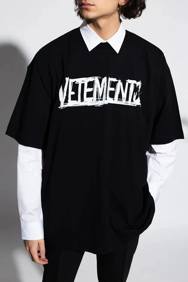 Vetements T-Shirts Logo-Print product detail image 3