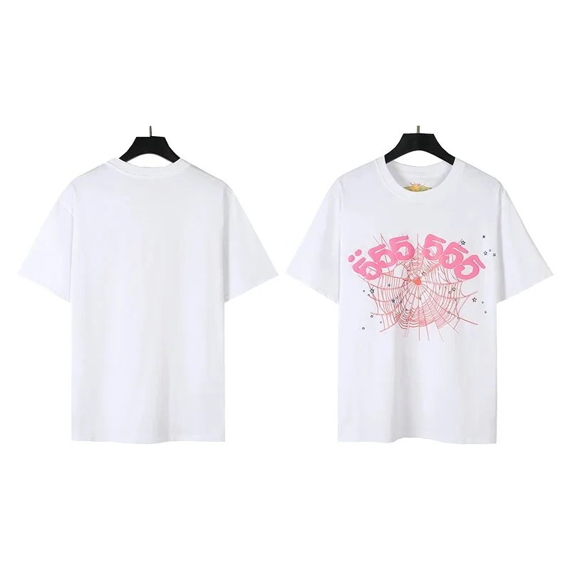 Design Graphic Print Spiderweb T-Shirt White - 1