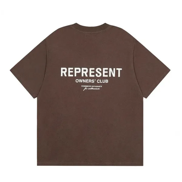 Represent Owners' Club Brown Oversized T-Shirt - 1