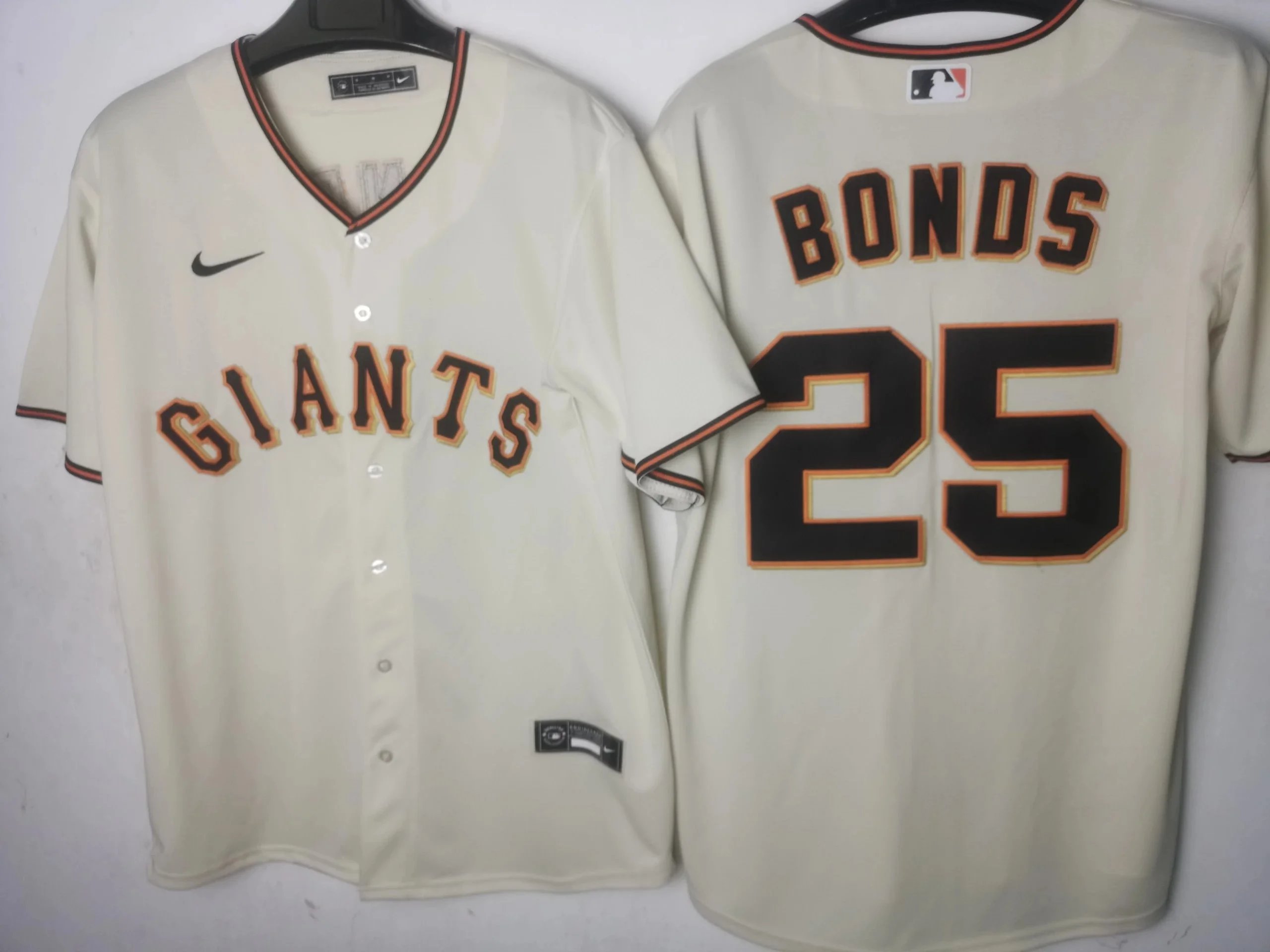 Nike MLB San Francisco Giants Barry Bonds Cream Away Jersey - 1