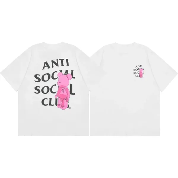 Anti Social Social Club x Bearbrick Pink Bear T-Shirt - 1