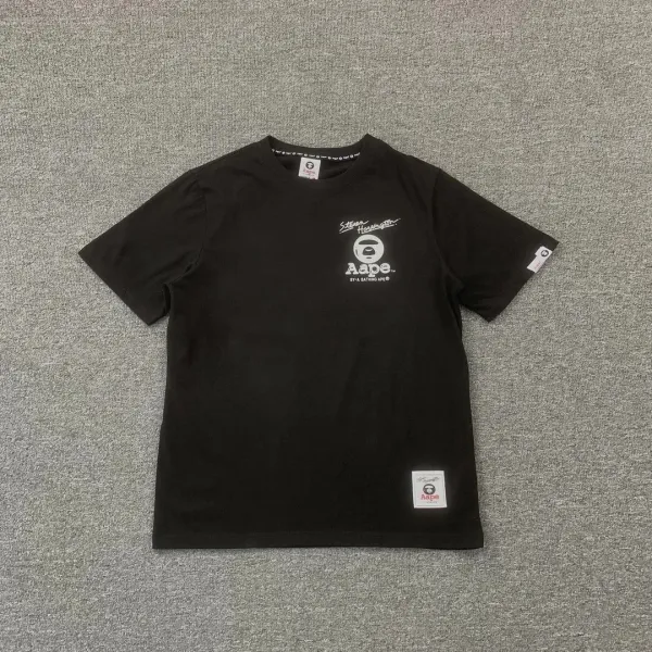 A Bathing Ape x Steven Harrington Collaboration Graphic T-Shirt Black - 1