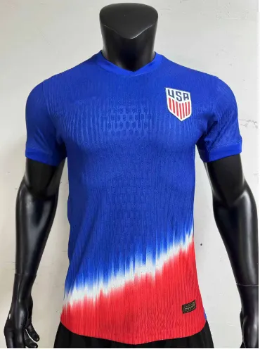 USA National Team Inspired Gradient Jersey Blue Red White - 1