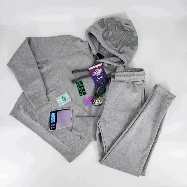 Unbranded Tracksuits Graffiti Print Hoodie and Flared Jogger Set product detail image 9