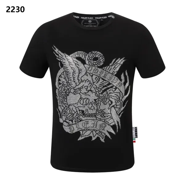Philipp Plein Skull Embroidery Black T-Shirt - 1
