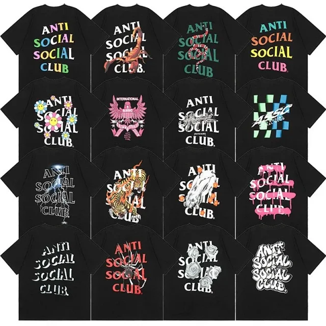 Anti Social Club T-Shirts Graphic Print Short-Sleeve T-Shirt product detail image 6