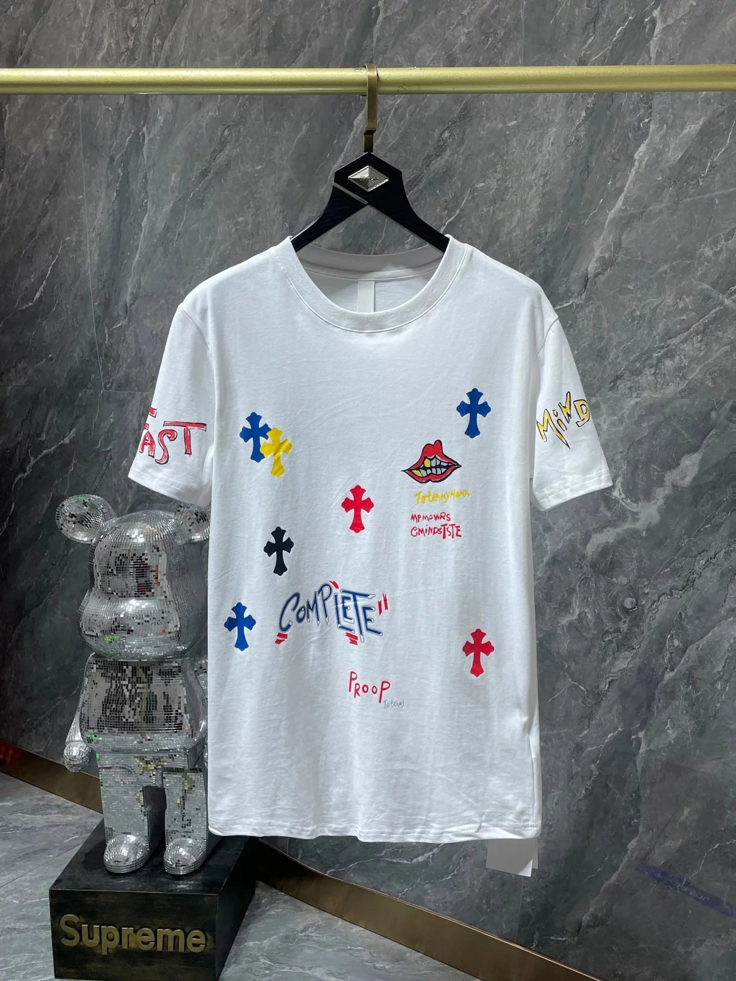 Chrome Hearts T-Shirts Oversized Pocket Cross Graphic — 22