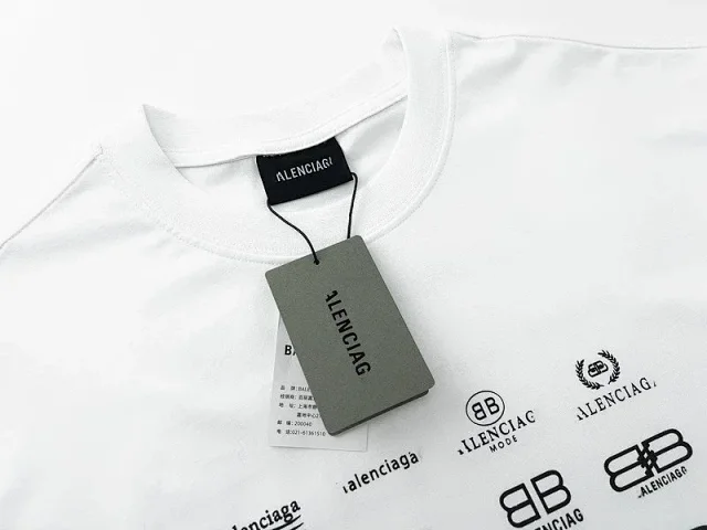Balenciaga T-Shirts Logo Collage Print product detail image 4
