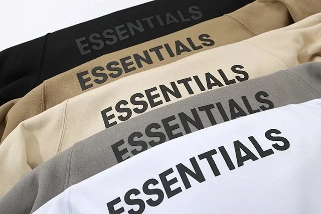 Fear of God Hoodies & Sweatshirts ESSENTIALS logo pullover hoodie with kangaroo pocket product detail image 7