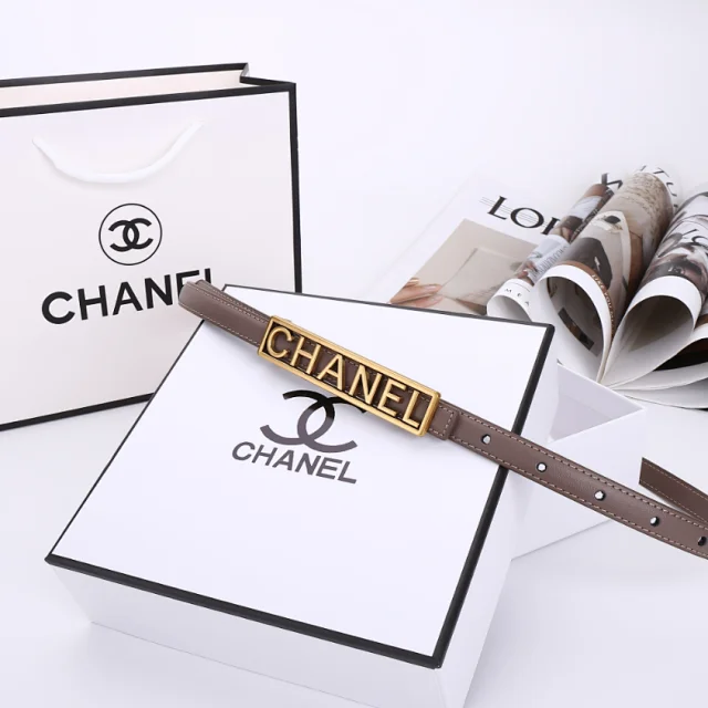 Chanel Belts Interlocking CC Buckle Belt product detail image 10