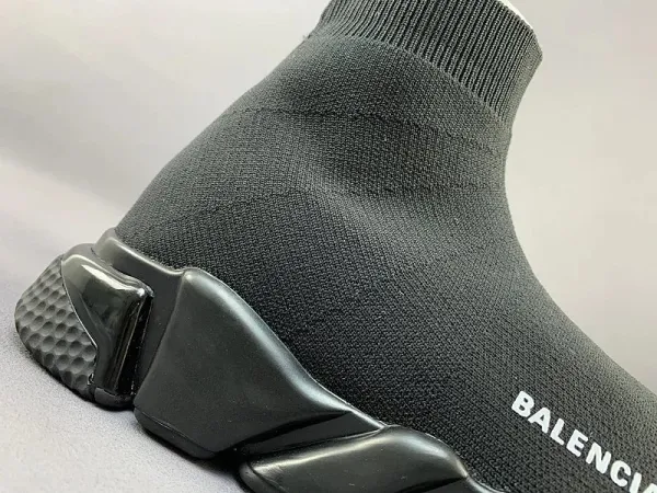 Balenciaga Speed Trainer Black White Sneakers - 10