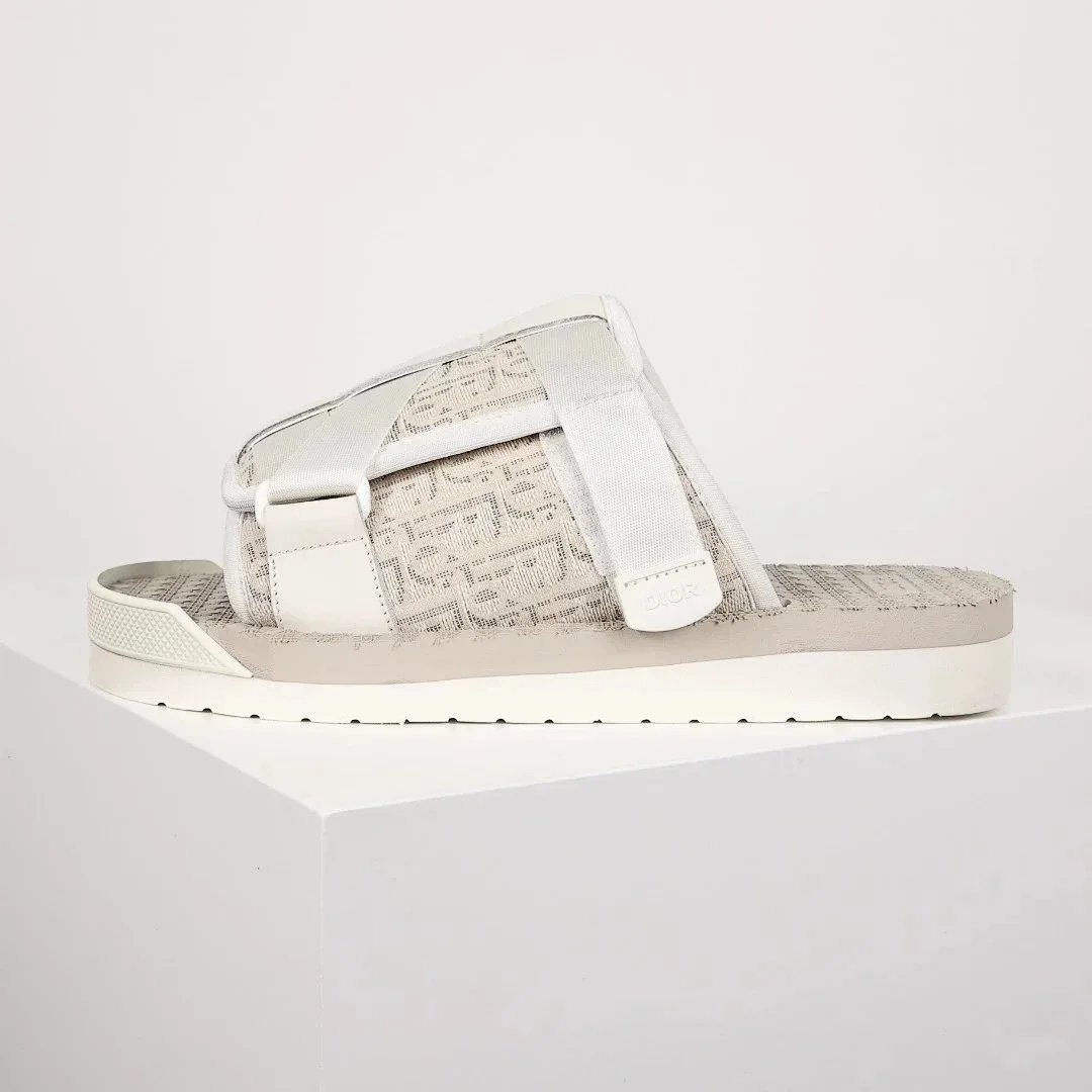 Dior B23 Slide White Oblique Print Sandals Slippers product detail 6 in Litbuy spreadsheet finds