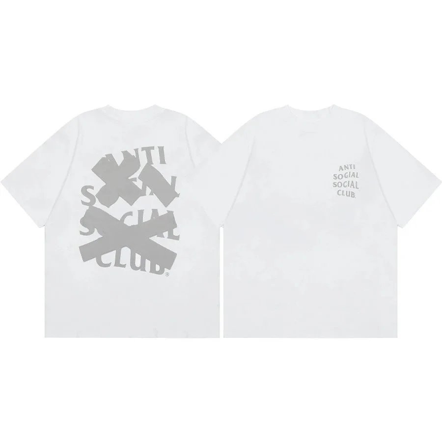 Anti Social Club T-Shirts Graphic Print Short-Sleeve T-Shirt image 4
