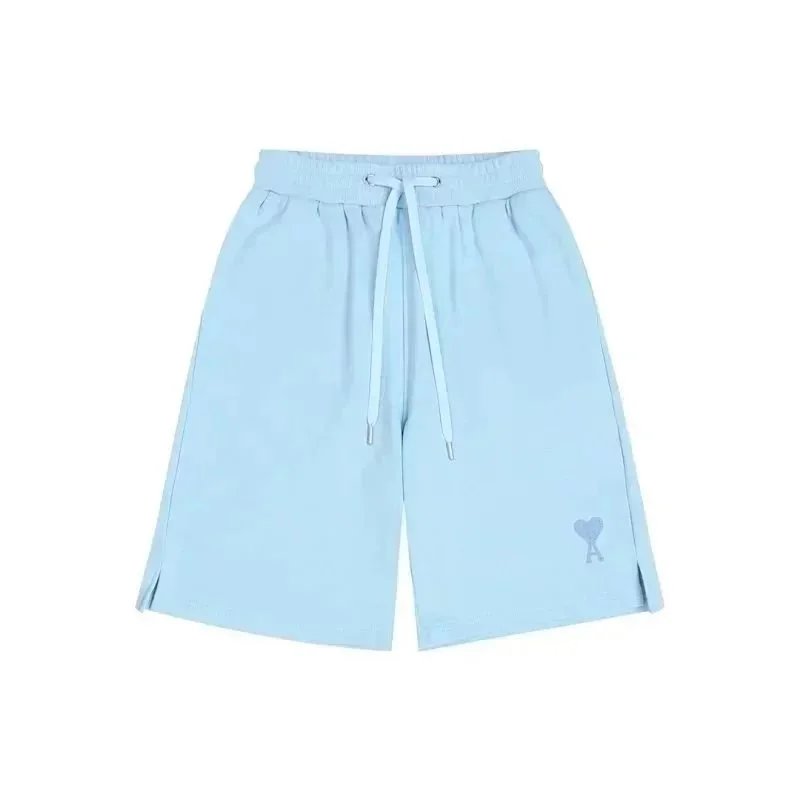 AMI Paris Shorts Drawstring with de Cœur heart patch image 9