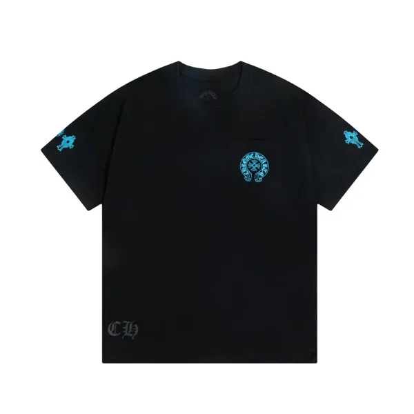 Chrome Hearts Cross Pocket Black T-Shirt - 1