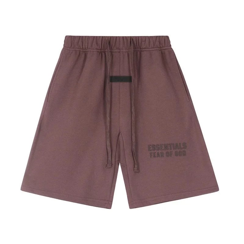 Fear of God Shorts ESSENTIALS drawstring logo — 2411 Dark Purple (Silicone Letters)