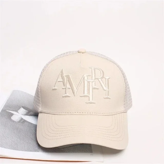 AMIRI Hats Mesh trucker cap with embroidered logo product detail image 9