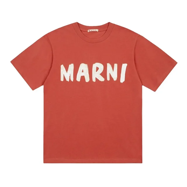 Marni T-Shirts Logo Print Short-Sleeve T-Shirt product detail image 8