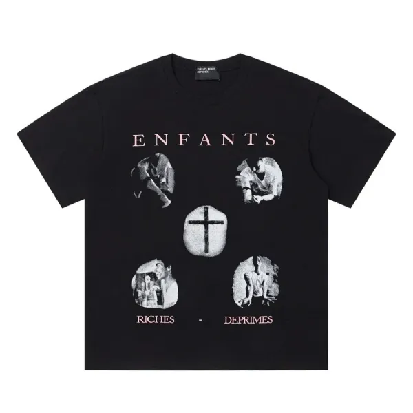 Enfants Riches Déprimés ERD Graphic Print Black T-Shirt - 1