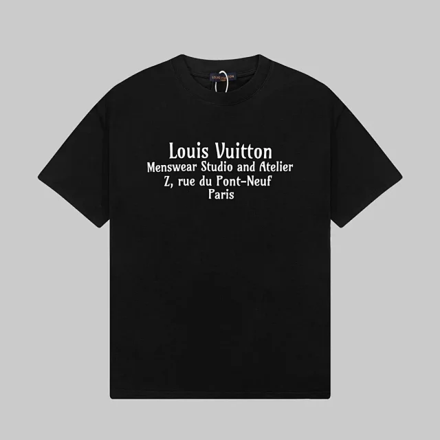 Louis Vuitton T-Shirts Short-Sleeve Logo Print product detail image 3