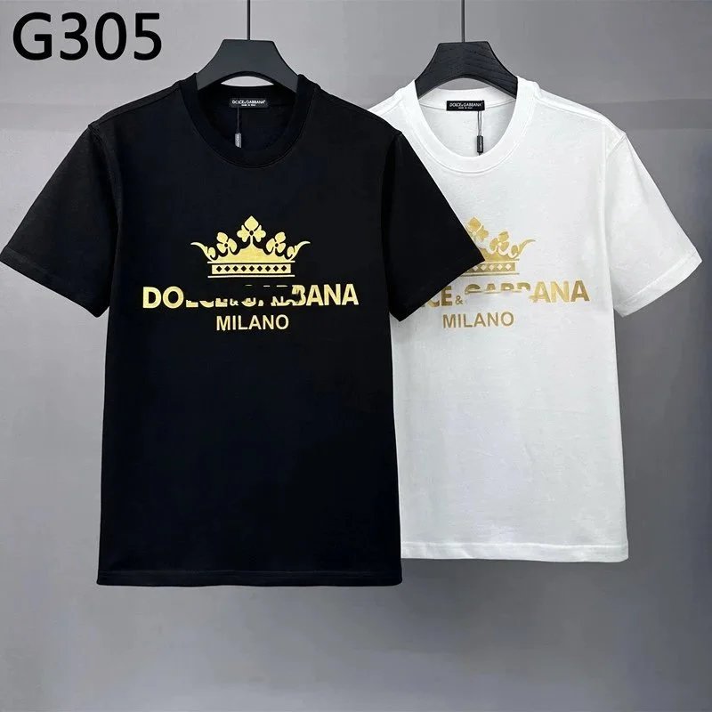 Dolce & Gabbana T-Shirts Short-Sleeve Logo Graphic Crewneck image 3