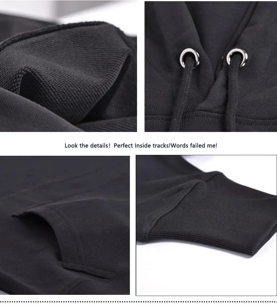 DSQ2020 Forever Graphic Hoodie and Sweatpants Set Black - 5