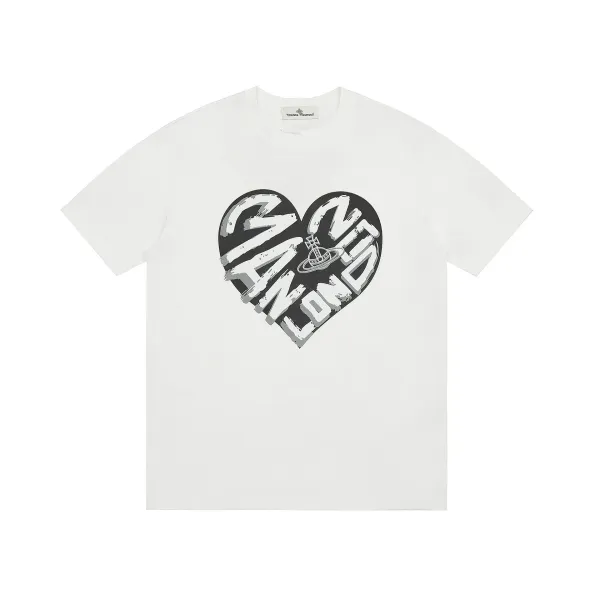 Vivienne Westwood London Heart Graphic T-Shirt White - 1