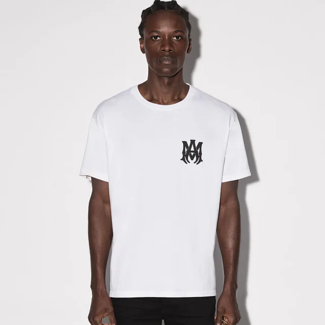 AMIRI T-Shirts Logo-print crewneck short-sleeve T-shirt product detail image 3