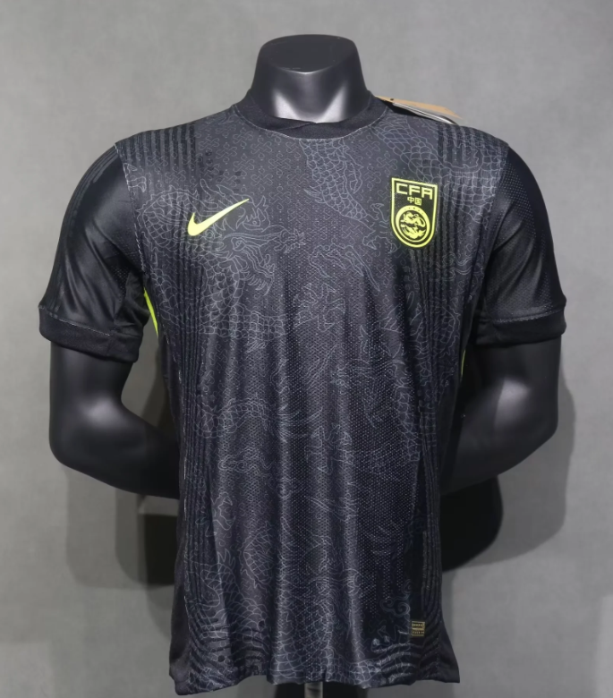 Nike China National Football Team 2024 Away Jersey Black