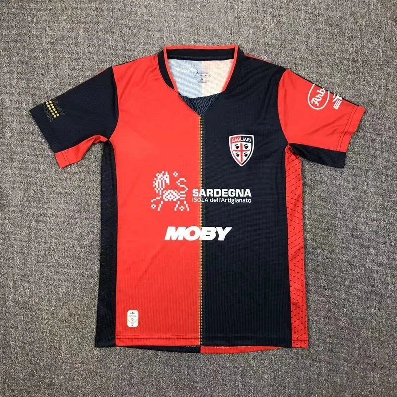 Cagliari Calcio 2023-24 Third Jersey Red/Black Jersey - 1