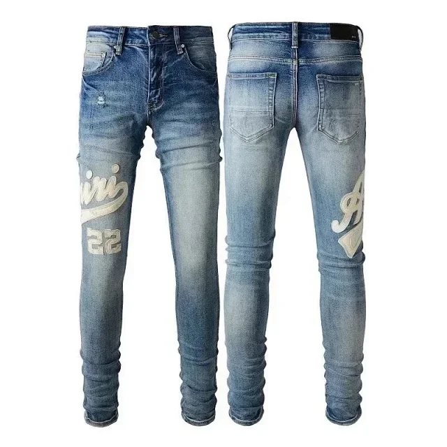 AMIRI Jeans Distressed graphic-print product detail image 9